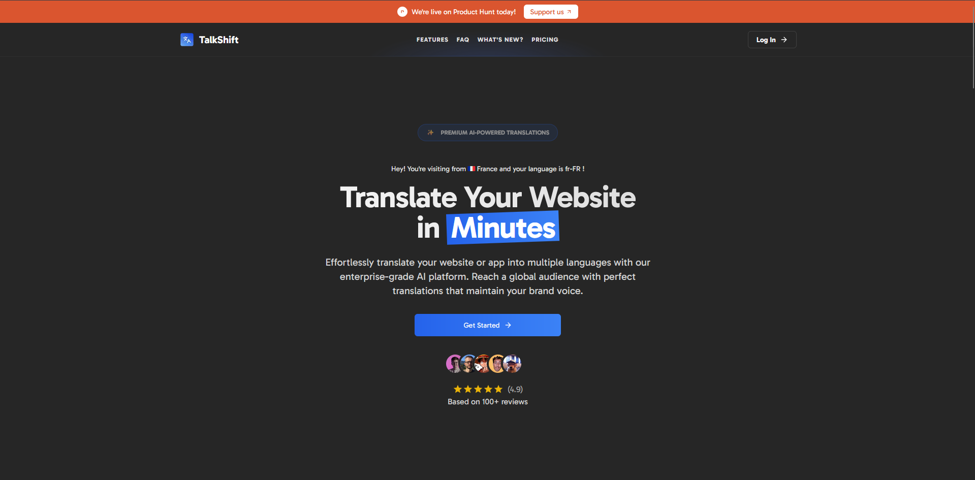 Talk-Shift Application