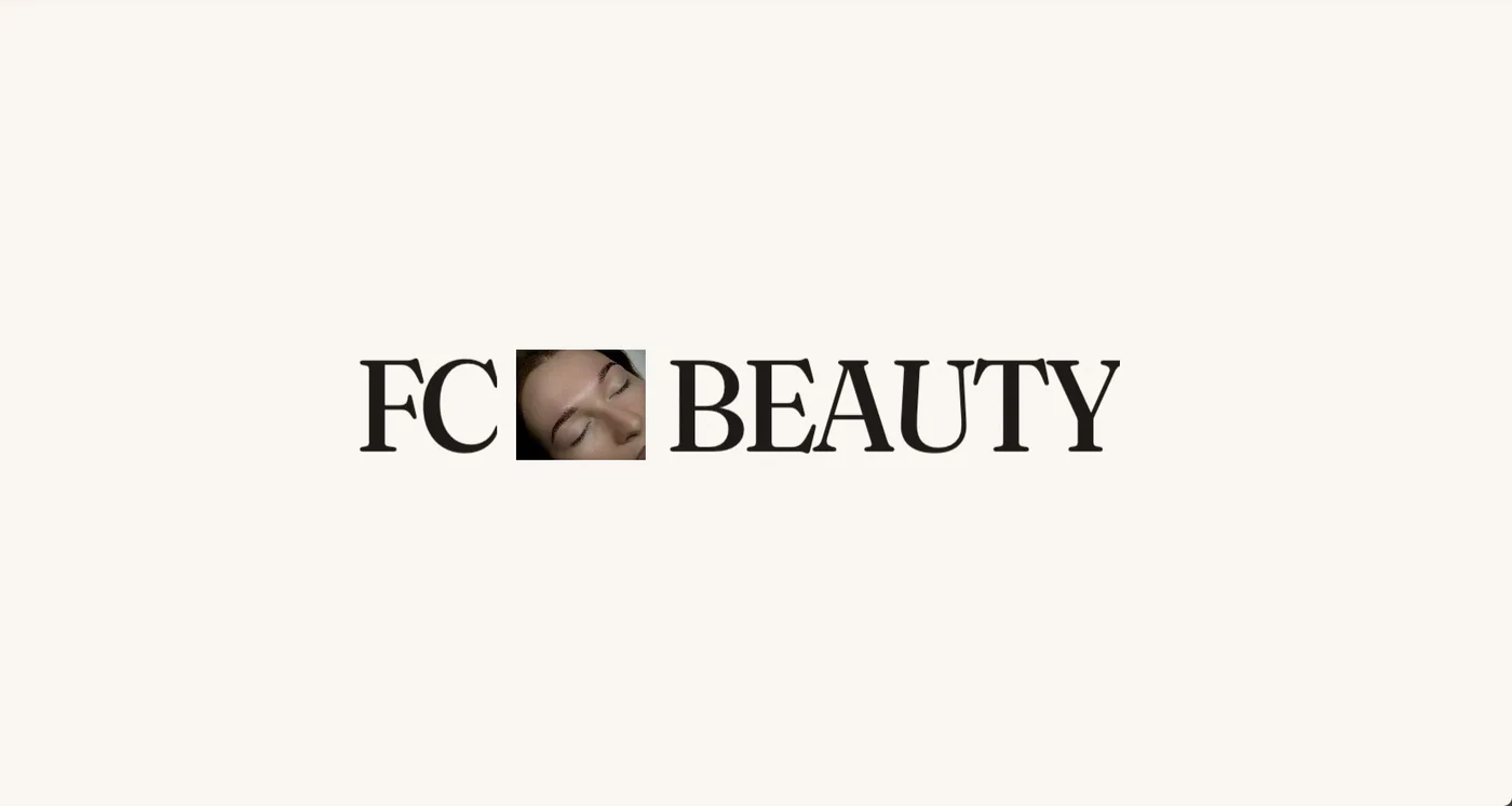 Écran d'ouverture et logotype FC Beauty