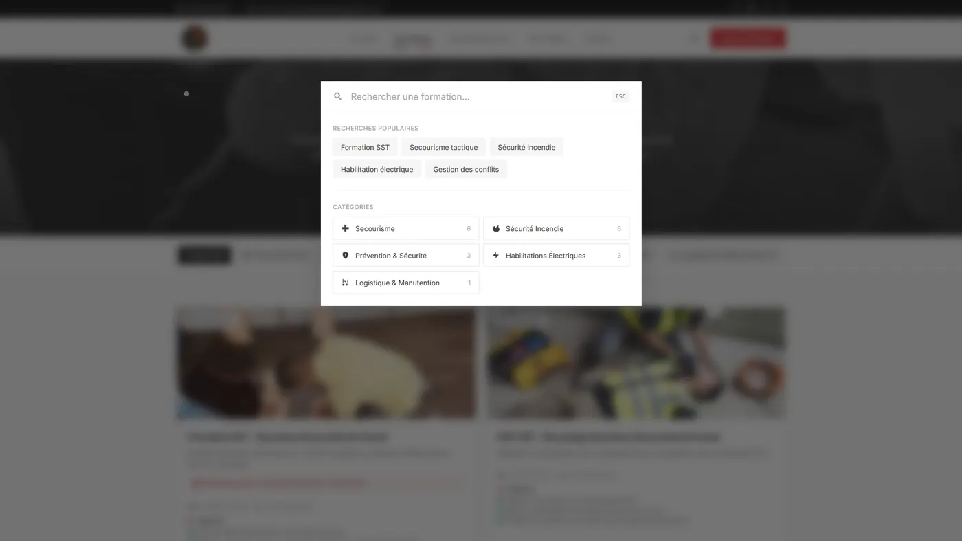 Page formation Sparte